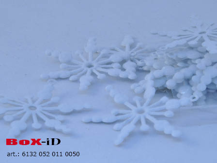 Snowflake : white 52 mm (50pcs)